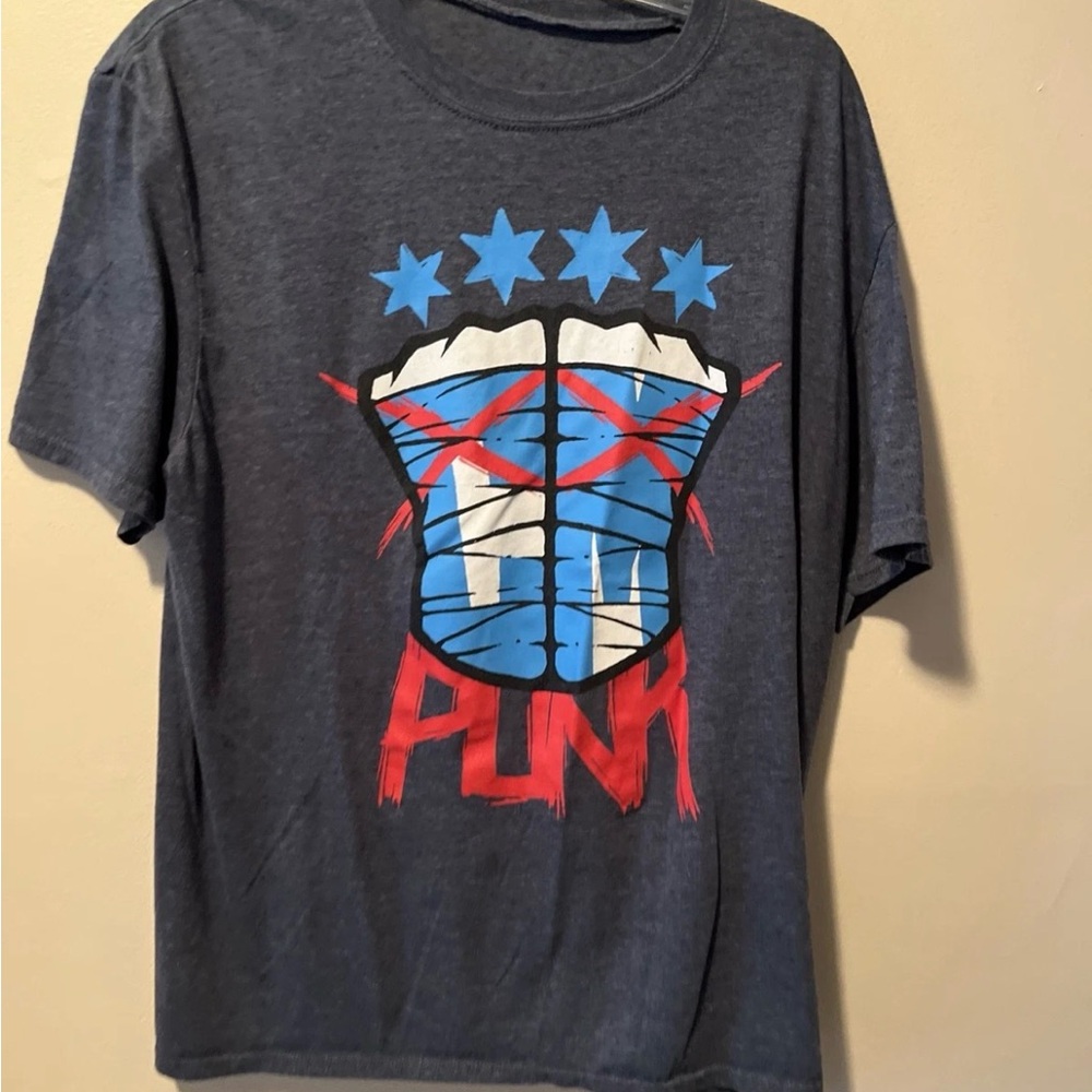 WWE CM Punk Size XL T-shirt Limited Edition Pro Wrestling Crate Exclusive